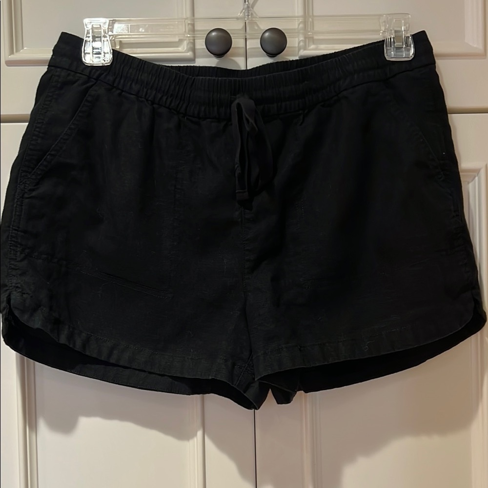 J. Crew Black Athletic Shorts with Elastic Waistband. Size M. Like new.